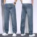 Soft Men's Lyocell Baggy Jeans Thin Summer Breathable Straight Pants Vintage Business Casual Fashion Korea Male Denim_mkmklike.com