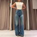 High Waisted Wide Leg Jeans Women's Casual Loose Trousers Spring 2026 American Style Pocket Detail Versatile Denim_mkmklike.com