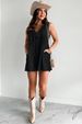 K New Street Trendsetters Sleeveless Short Sleeved Shorts Denim Jumpsuit_mkmklike.com