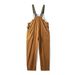 Pure Reverse Craftsman Workwear Retro Loose BF Straight Leg Overalls American Style Casual Jumpsuit Long Pants For Men_mkmklike.com