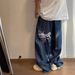 Men's Spring Retro Wide-Leg Jeans - Lightweight Drapey Tencel Denim Pants With Streetwear Flair_mkmklike.com