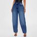 Retro Washed Denim Culottes For Women – Relaxed Harem Pants With Button Detail (S-XXL)_mkmklike.com