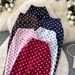 Retro High-Waisted Polka Dot Flared Pants For Women, Loose Fit Wide Leg Trousers With Stretch Waistband, Korean Style Boho Chic Lounge Palazzo Pants_mkmklike.com