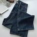 2025 Fall/Winter New Wide-Leg Jean Women, Plu Size, For Curvy Girl, Pear-Shaped Body, High-Waited Slimming Long_mkmklike.com