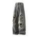Men's Clothing Summer New Thin Design Niche Washed Distressed Loose Straight Trousers_mkmklike.com