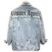 Foreign Trade High Street Distressed Denim Men's Trendy Printed Casual Jacket Spring And Autumn American Style Loose_mkmklike.com
