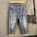 2026 Loose Fit Men's Pants, 2026 Spring New Trendy And Cool Printed Jeans, American Retro Washed Men's Pants_mkmklike.com
