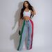 Women's High-Waisted Patchwork Denim Pants – Color-Block Straight Leg Jeans With Stretch_mkmklike.com