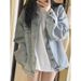 2025 American Spring Autumn New Denim Jacket Women, Niche Loose And Versatile Shirt Top, Suitable For Small People To_mkmklike.com