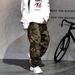 Men's Clothing Niche Vibe Flared Retro Camouflage Multi Pocket Workwear Jeans Men's Trendy Brand Loose Large Size Casual Long Pants_mkmklike.com