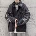 Cowboy Jacket Men's Autumn Loose And Cool Ripped Jacket_mkmklike.com
