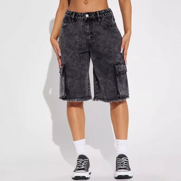 K Street Trendsetters, Women's Rough Edged Workwear, Denim Straight Leg Pants_mkmklike.com