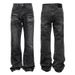 Lightning Pattern Jeans Men, New Spring And Autumn Trendy Brand, Loose Wide-leg Pants, American High Street Straight-leg_mkmklike.com