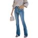 ELLE European And American Cross-Border Trade Fashion Retro Simple Slim Fit Stretch Denim Women's Pants_mkmklike.com