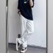 Summer Trendy High Street Vibe Style White Ripped Jeans Men's American Loose Straight Leg Casual Versatile Long Pants_mkmklike.com