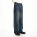 Nordmann Original Korean Version Men's Loose Straight Dark Blue Vintage Washed Jeans Distressed Trendy Brand Versatile Wide-Leg_mkmklike.com