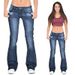 Women's Tight Elastic Tassel Flared Pants Solid Color Jeans Supply Denim Trousers For Ladies_mkmklike.com
