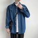 Northfold Denim Long Sleeve Ins Spring Autumn Trendy Men's Matching Turn-down Collar Shirt Japanese Harajuku Style Casual Jacket_mkmklike.com