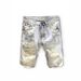 Summer Blue Distressed Simple Trendy Brand Mid-Length Beggar Five-Point Pants Men's Light Comfortable Jeans_mkmklike.com