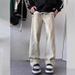 Men's American Retro Jeans Men's Spring And Autumn New Slightly Spicy Trendy Brand High-end Straight Loose Trousers Men's Clothing_mkmklike.com
