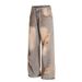 Wasteland Style Design Vintage Wide-Leg Mid-Low Waist Jeans Hot Girl Casual Extended Slimming Pants For Women_mkmklike.com