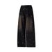 Men's Clothing Men's Trendy High Street Washed Straight Leg Jeans Retro Loose Fit Versatile Wide Leg Casual Denim Trousers_mkmklike.com