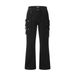 Men's Retro High Street Flared Cargo Jeans Washed Multi Pocket Casual Pants Versatile mid Waist Straight Blue Jeans_mkmklike.com