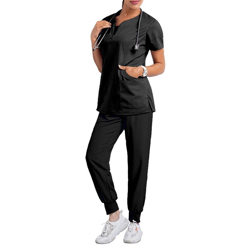 Women's ready-to-use oral dentist surgical gown split toiletry suit elastic quick-drying hospital nurse uniform_mkmklike.com