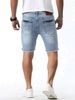 Men's Distressed Denim Jeans – Trendy Ripped & Frayed Hem For Urban Street Style (Sizes S-2XL)_mkmklike.com