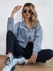 K Women's New Oversized Denim Jacket With Holes To Make Old Denim Jacket Jacket Jacket_mkmklike.com