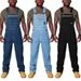 Men's Clothing Denim Jumpsuit Ripped Denim Cargo Pants_mkmklike.com
