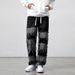 Men's Clothing Tassel Stitching Jeans Straight Through Wide Leg Pants Large Size Men's Jeans_mkmklike.com