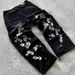 Men's Clothing Cherry Blossom Print Men And Women Spring Casual Trousers Hip Hop Y2K_mkmklike.com