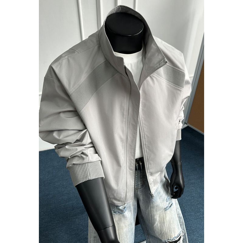 Rero Sand-Collar Fligh For Men, Sylish And Sophisicaed Cleanfi Coa, American Syle Shor Shoulder Baseball_mkmklike.com