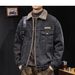 2025 Autumn And Winter New Denim Jacket Trendy Brand New Velvet Thickened Retro Loose Jacket Men's Coat_mkmklike.com
