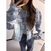 Washed Vintage Short Design New American Style Denim For Women, Spring And Autumn Blue Cat-ear Jacket Top 2026_mkmklike.com