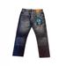 Statue Of Liberty Vintage Washed Jeans – Retro Distressed Denim Pants For Men & Women, Straight Leg Y2K Streetwear_mkmklike.com