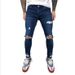 Suitable For All Seasons High Quality 2020 Men's Distressed Stretch Skinny Jeans New Style 8812_mkmklike.com