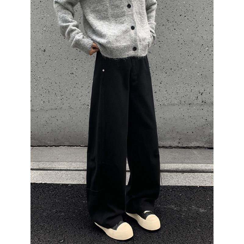 American-style Patchwork Pure Cotton Work For Men, 2025 New Autumn And Winter Thickened High-end Stylish Straight_mkmklike.com