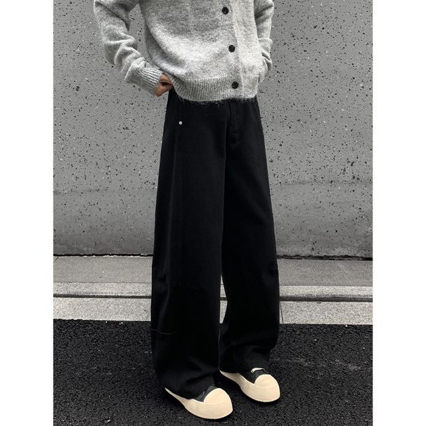 American-style Patchwork Pure Cotton Work For Men, 2025 New Autumn And Winter Thickened High-end Stylish Straight_mkmklike.com