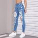 Women's High Waist Ripped Stretch Skinny Jeans - Trendy Distressed Denim Pants With Comfort Fit (S-XXL, Light Blue)_mkmklike.com