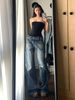 Tall Extra Long Hot Girl Low Waist Flared Jeans Women Spring Autumn Loose Slimming Wide Leg Floor-Length Pants_mkmklike.com