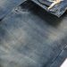Men's Slim Fit Stretch Jeans - Vintage Washed Denim Pants With Comfortable Elastic Waist For Casual & Streetwear_mkmklike.com