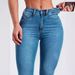 K New High-waisted, Stretchy, Slim-fit, Hip-hugging Ankle-length Jeans For Women_mkmklike.com