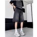 Men's Clothing Denim Shorts Men's Summer Trendy Brand Handsome Loose Casual Distressed Wide Leg Shorts_mkmklike.com