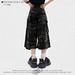 Men's Clothing Camouflage casual loose overalls straight wide leg design high waist pants American retro multi pocket_mkmklike.com