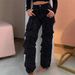 Women's Clothing Fashion Street Style Pocket Diamond Casual Jeans Overalls_mkmklike.com