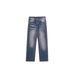 Men's Clothing American Street Retro Niche Simple Vintage-Inspired Relaxed Fit Men's Flared Jeans – Distressed Washed Denim With Retro Street Style_mkmklike.com