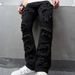 New Casual Jeans, Trendy Baggy Trousers, High Street Wide-leg Pants Men_mkmklike.com