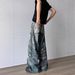Vintage American Style Candy Chain Denim Pants For Men, Straight Leg Wide Trousers, Casual Long Pants For Spring And Autumn_mkmklike.com